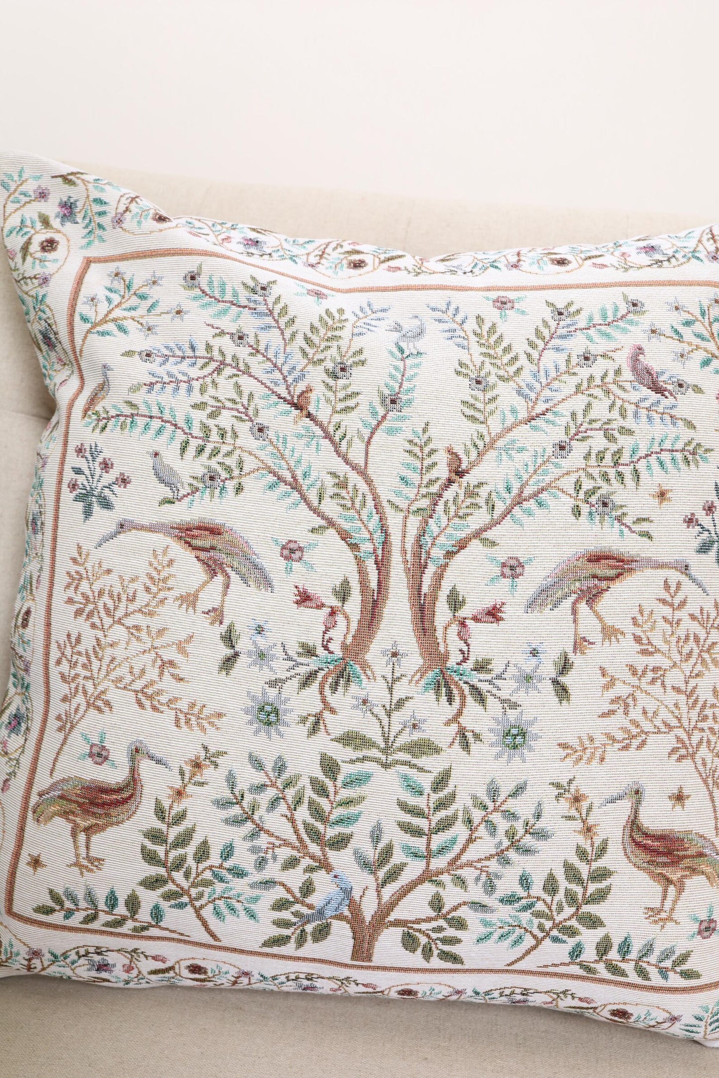 William Morris Heaven on Earth Double-Sided Cushion Cover | 18x18" pillow cover | Tapestry throw pillow | Modern home decor