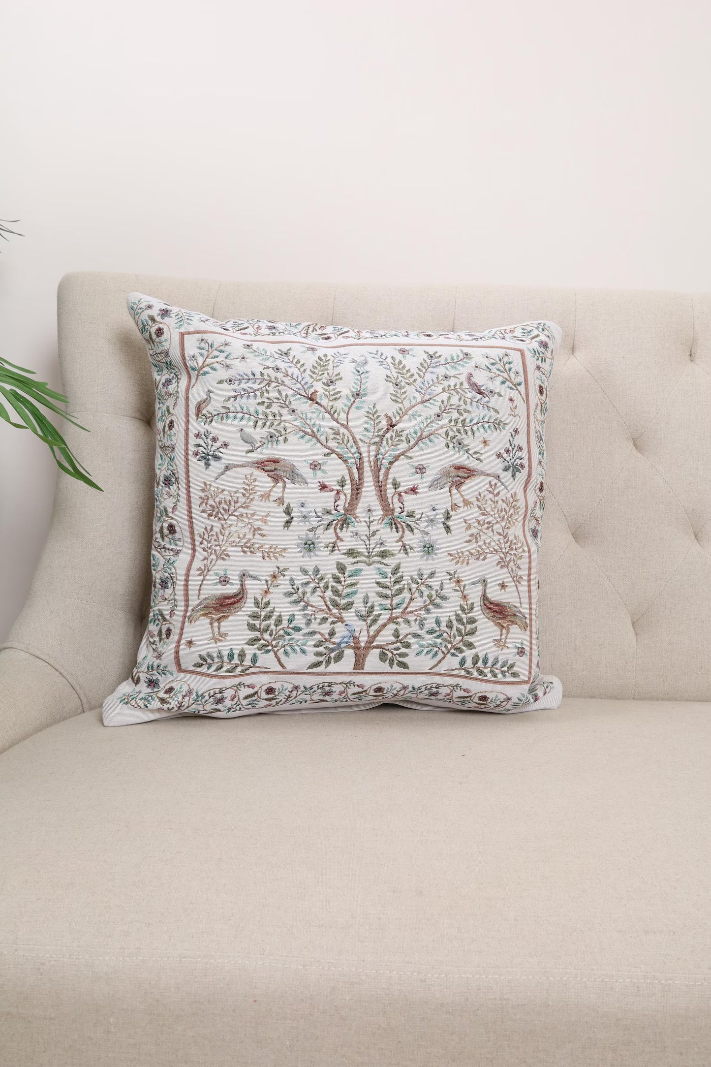 William Morris Heaven on Earth Double-Sided Cushion Cover | 18x18" pillow cover | Tapestry throw pillow | Modern home decor